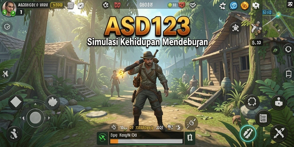Tampilan gameplay menarik dari simulator kehidupan ASD123.
