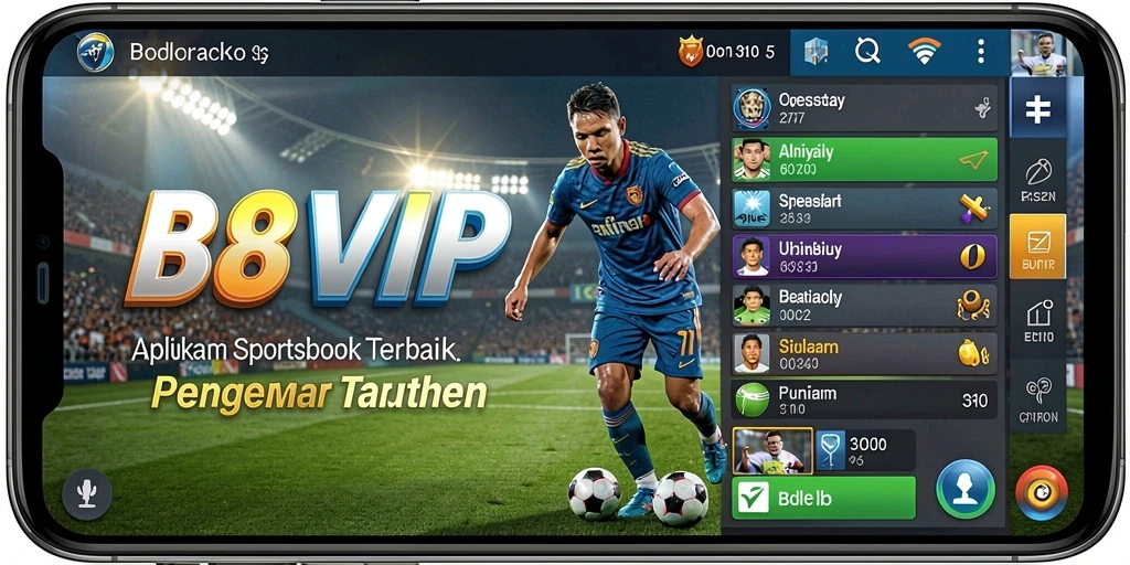 Tampilan menarik B8VIP saat melakukan taruhan olahraga.