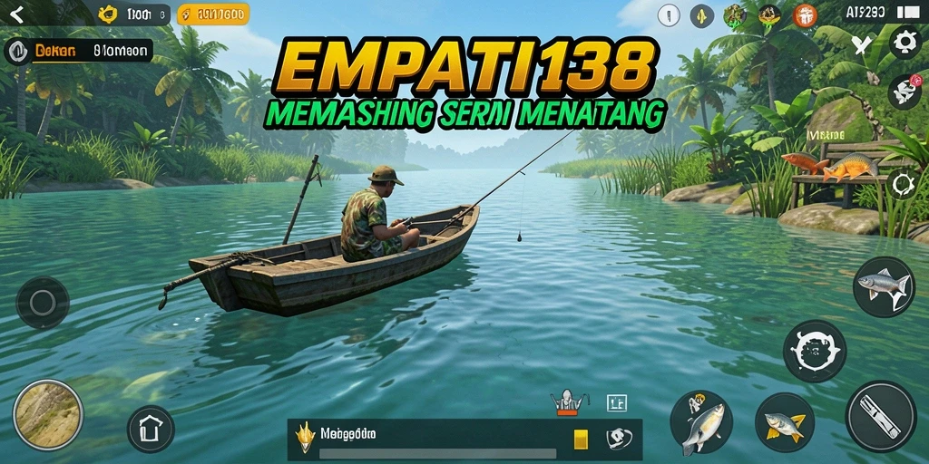 Tampilan gameplay EMPATI138 dengan suasana memancing yang menenangkan.