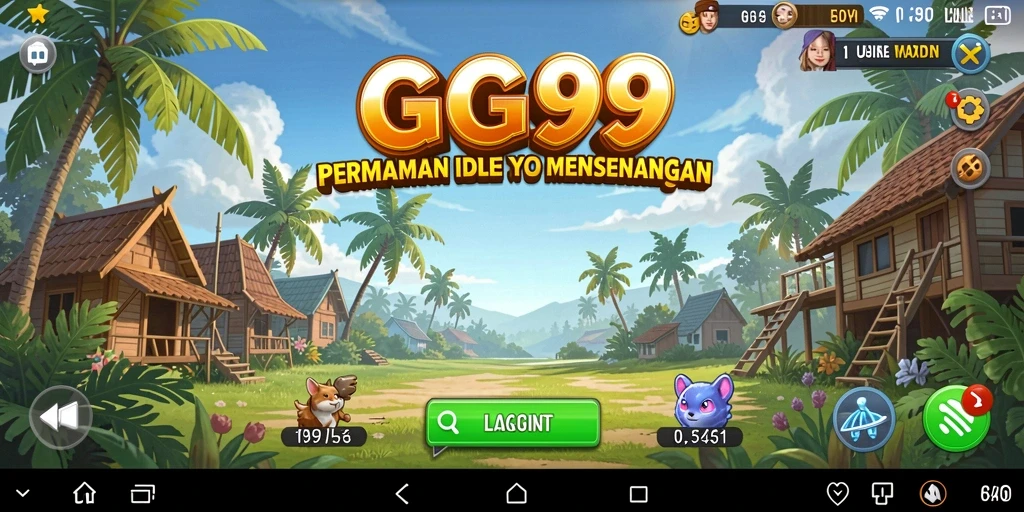 Tampilan gameplay GG99 yang menarik dan penuh warna.