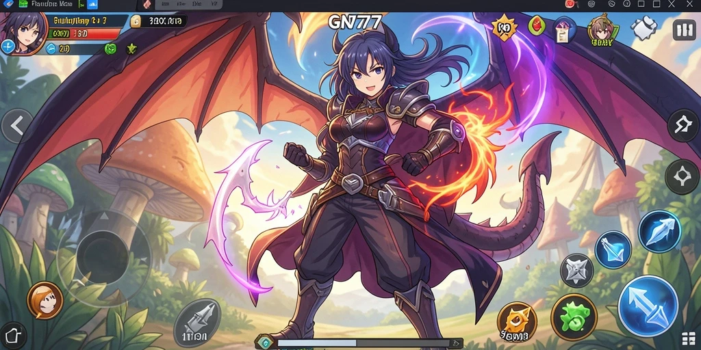 Tampilan gameplay menarik dari GN777 yang penuh aksi Anime.