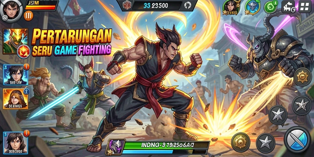 Tampilan gameplay seru dari JEJUSLOT dengan pertarungan mendebarkan.