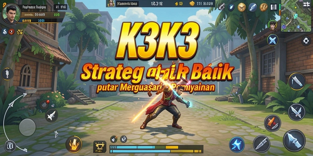 Tampilan gameplay K3K3 yang menantang dengan strategi mendalam.