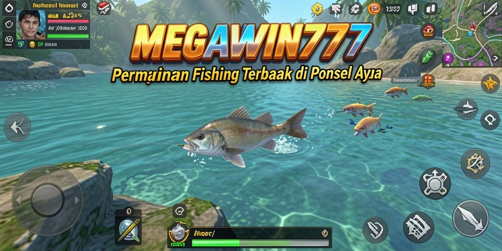 Tampilan gameplay MEGAWIN777 dengan pengalaman memancing yang seru.