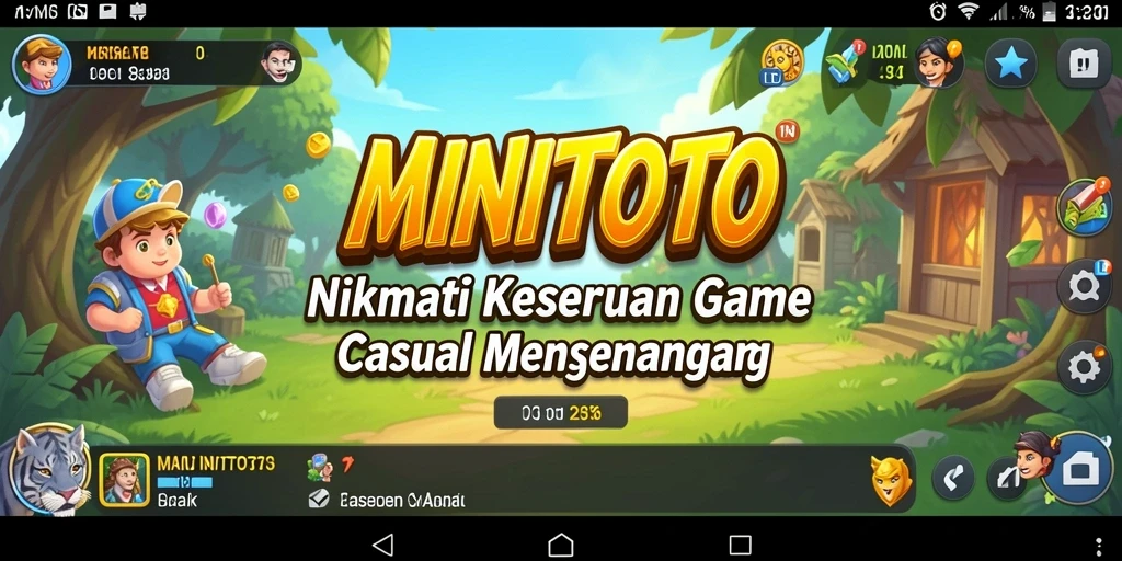 Tampilkan keseruan gameplay <strong>MINITOTO</strong> dengan karakter lucu dan tantangan seru.
