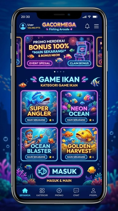 Tampilan antarmuka pusat unduh gacormega yang menarik.